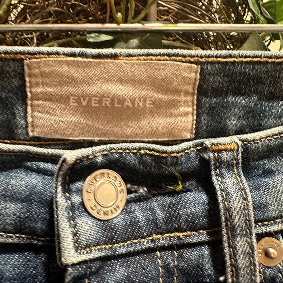 Everlane High Waisted Straight 98% Cotton Women’s Ankle Denim Jeans Size 27 - Picture 9 of 14